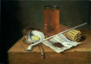 Nature morte avec accessoires pour fumer, 1659